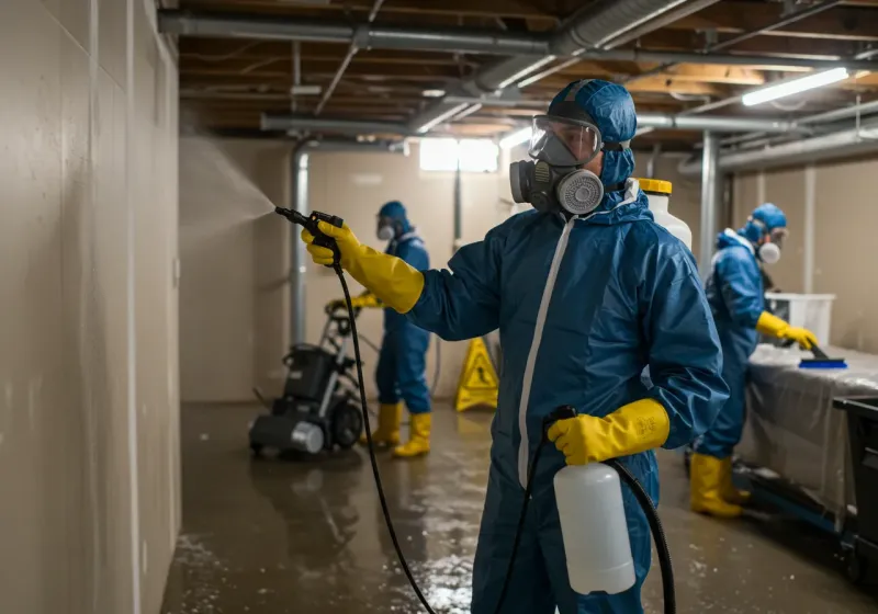 Basement Sanitization and Antimicrobial Treatment process in Kaser, NY